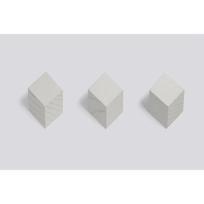 HAY / Geometrické háčky na zeď Iso Grey - set 3 ks