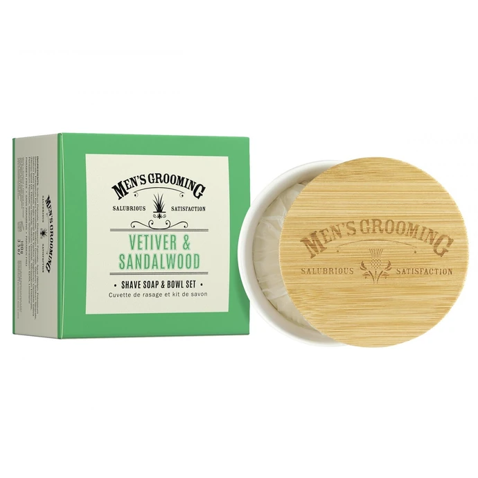 SCOTTISH FINE SOAPS / Pánské mýdlo na holení v dóze Vetiver a santalové dřevo 100 g