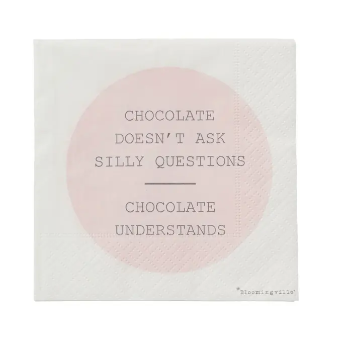 Bloomingville / Papírové ubrousky Chocolate