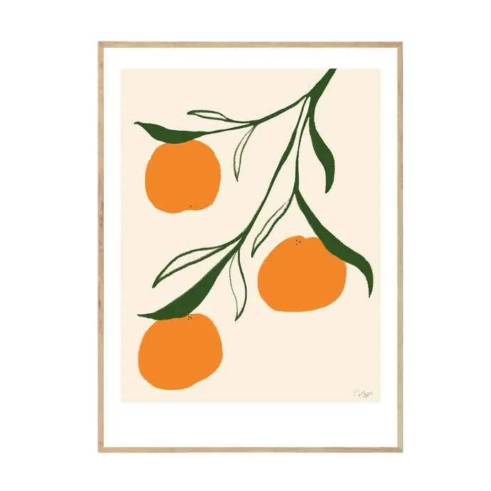 THE POSTER CLUB / Autorský plakát Orange by Anna Mörner 30 x 40 cm
