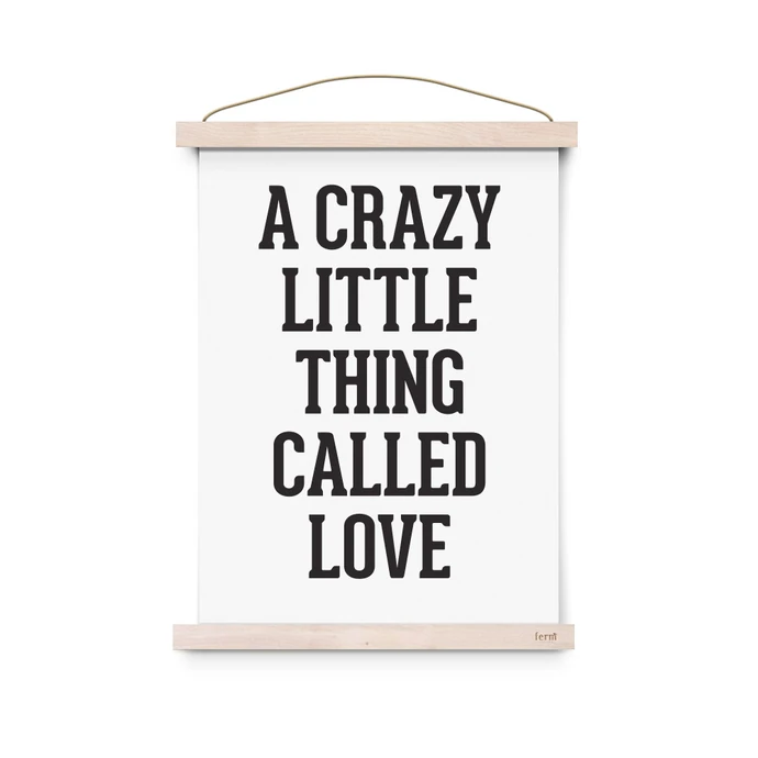 EEF lillemor / Typografický plakát A Crazy Little Thing Called Love A3