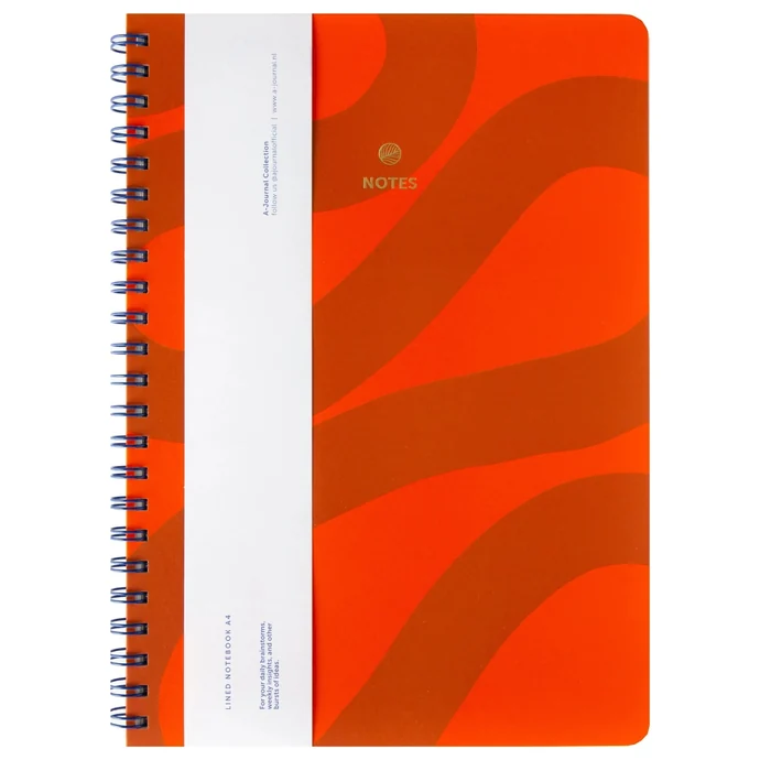 A-JOURNAL collection / Linkovaný zápisník v kroužkové vazbě Orange A4