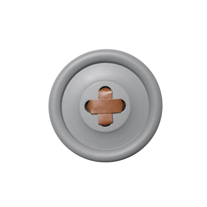 HK living / Dřevěný věšák Button Grey/brown 18 cm