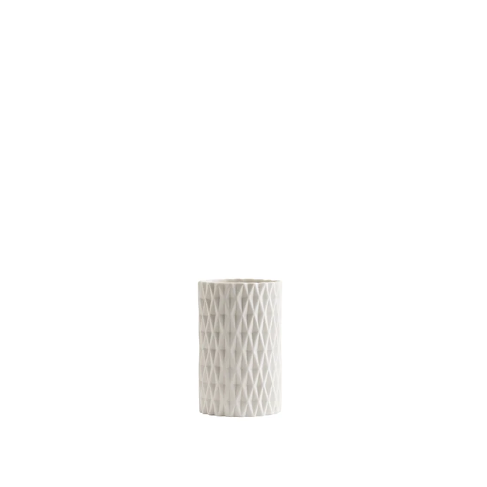 MADAM STOLTZ / Porcelánová váza White plastic