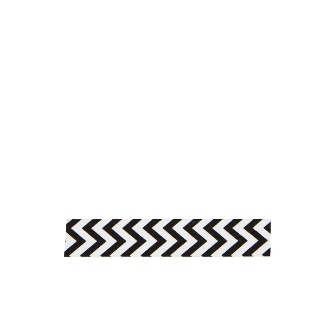 MADAM STOLTZ / Designová samolepící páska ZigZag white/black
