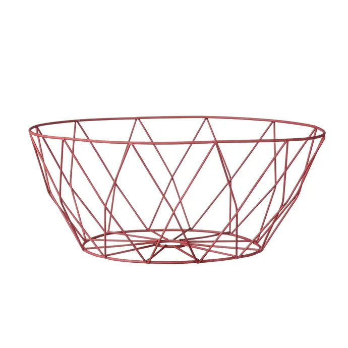 Bloomingville / Drátěný košík na pečivo Red