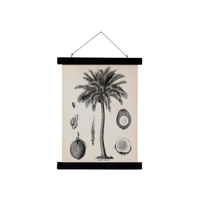 HK living / Plátěný obraz s rámem Palm Tree M