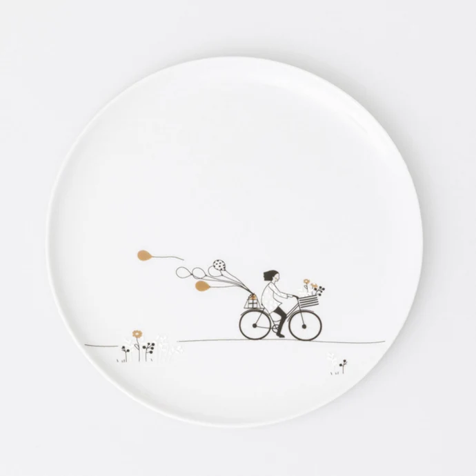 räder / Porcelánový talíř Ride a Bike