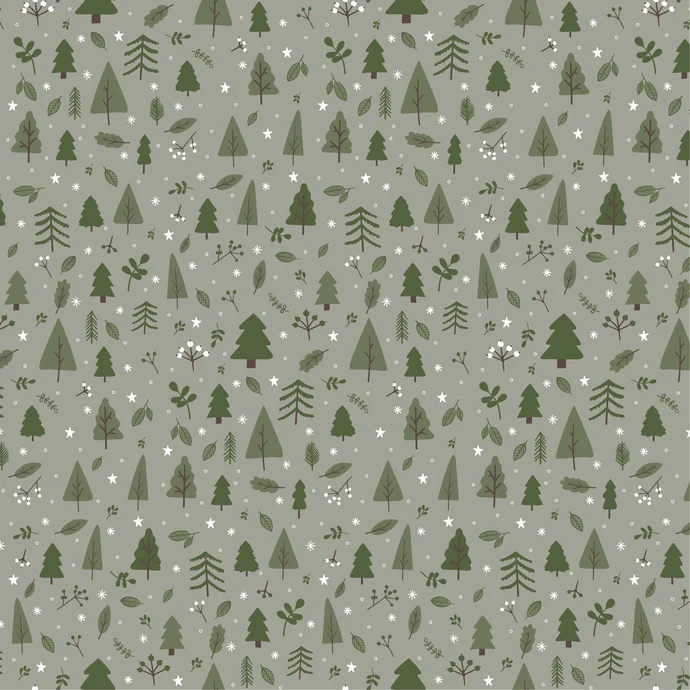 IB LAURSEN / Papírové ubrousky Christmas Forest - 50 ks