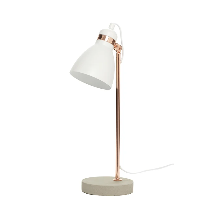 Hübsch / Stolní lampa Concrete/copper/white