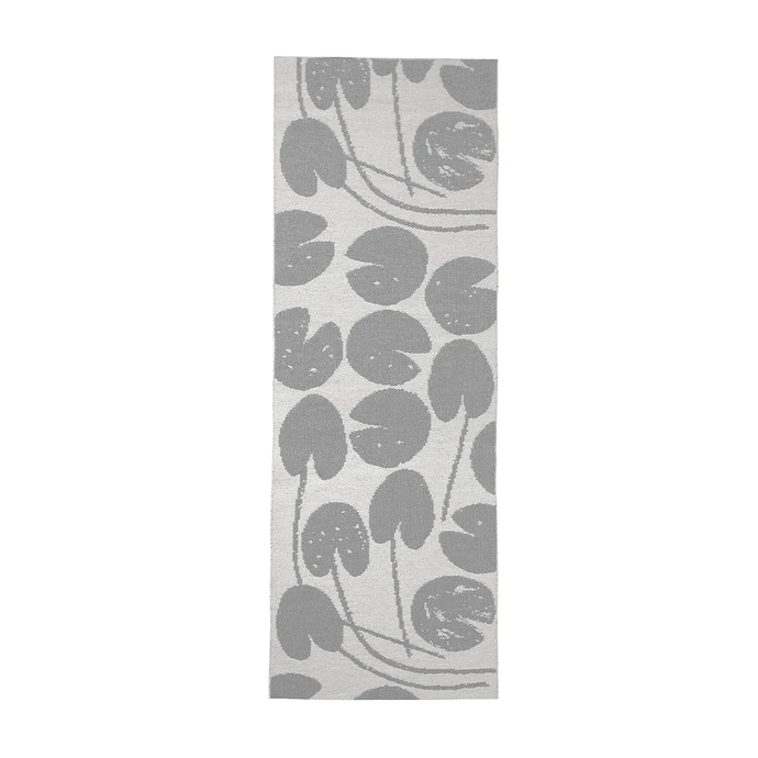 Fine Little Day / Plastový koberec Water Lilies Grey 70x150 cm