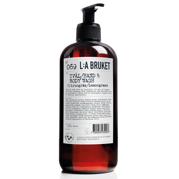 L:A BRUKET / Tekuté mýdlo citronová tráva 450 ml