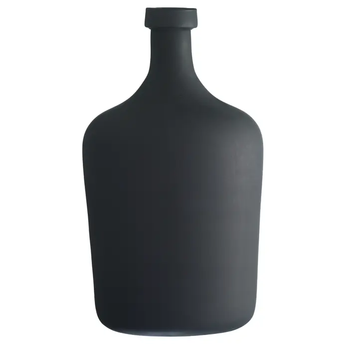 MADAM STOLTZ / Skleněná váza Black matt 29cm