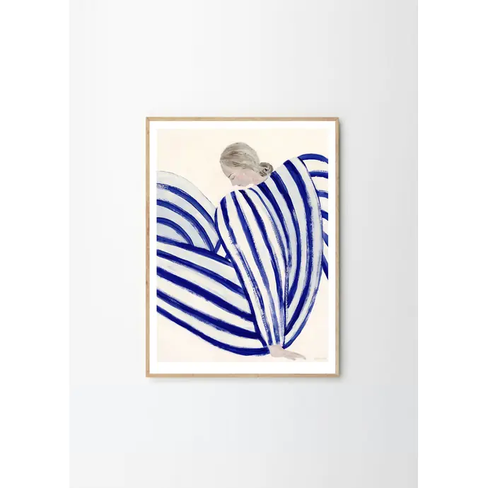 Utorský plakát Blue Stripe At Concorde by Sofia Lind 50x70 cm