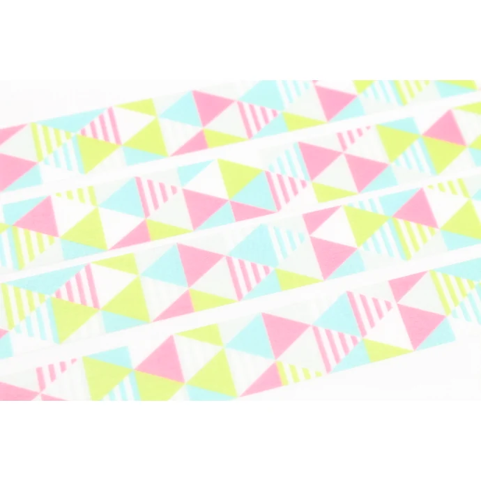 Designová samolepicí páska Shimasankaku pink