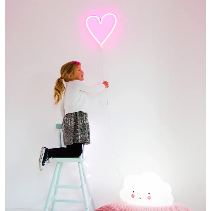 Neonové LED světlo Heart Pink