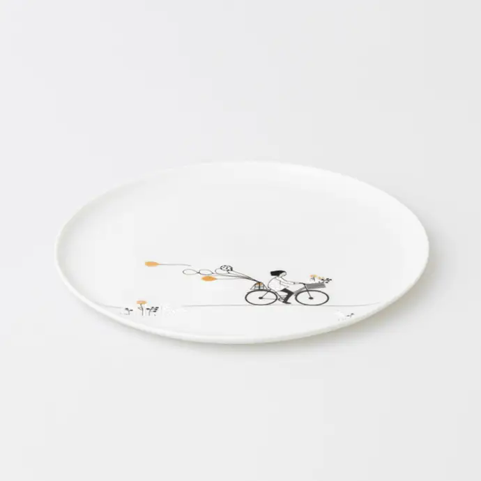 Porcelánový talíř Ride a Bike