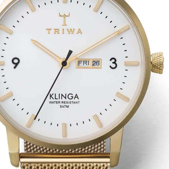 Unisex hodinky Triwa - Ivory Klinga - Gold Mesh