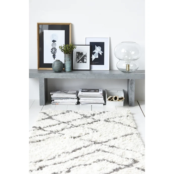 Vlněný koberec Ribas Ivory 90x200 cm