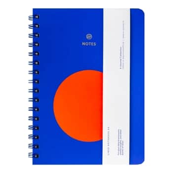 Linkovaný zápisník v kroužkové vazbě Blue / Orange A5