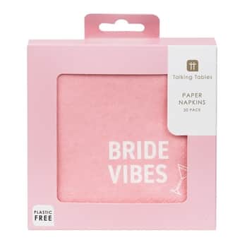 Papírové ubrousky Bride Vibes - 20 ks