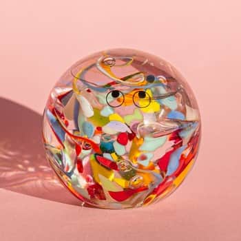 Skleněná figurka Crystal Blob Disco Ball