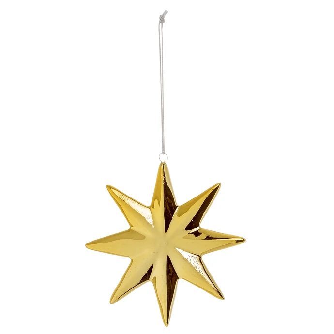 Bloomingville / Vánoční ozdoba Gold Star Porcelain