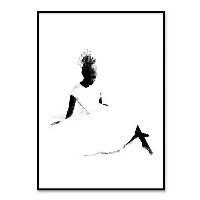 Magdalena Tyboni DESIGN / Akvarelový plakát Ballerina 30x40 cm