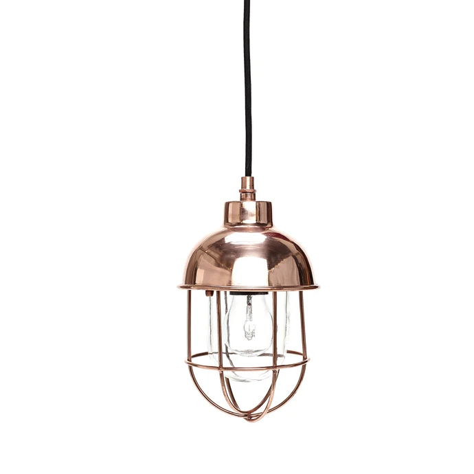 Hübsch / Závěsná lampa Glass dome copper