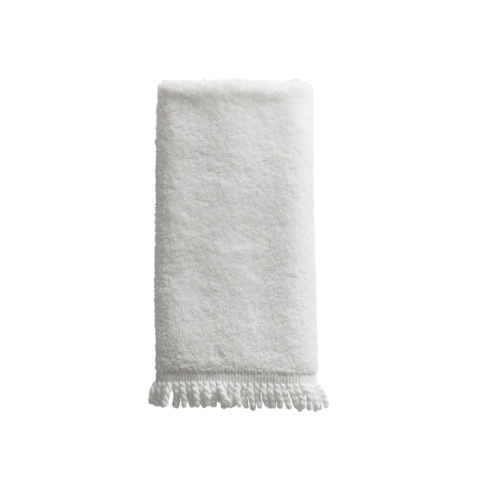 Tine K Home / Bílý ručník Fringes 30x50 cm