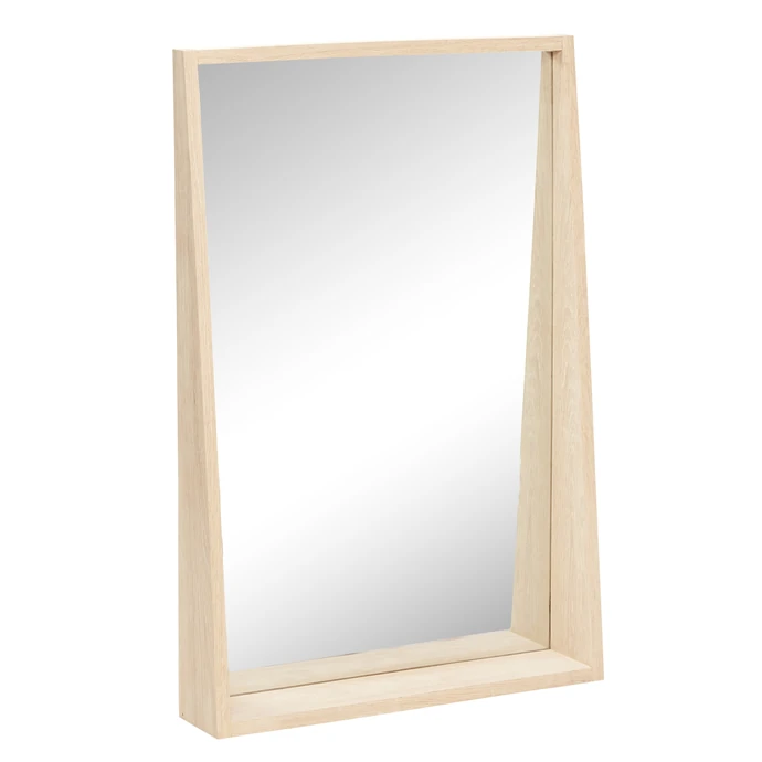 Hübsch / Zrcadlo v dubovém rámu s poličkou 60x90 cm