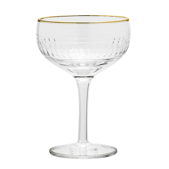 Bloomingville / Sklenička na šampaňské Clear Glass