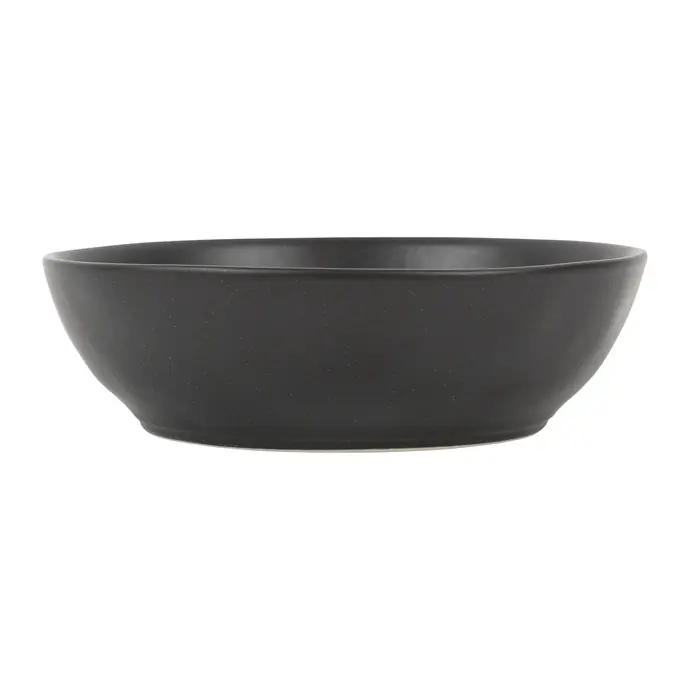 CÔTÉ TABLE / Kameninový hluboký talíř Ingrid Noir 18,5 cm