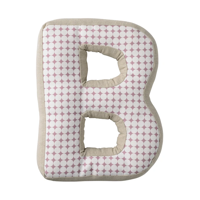 Bloomingville / Dětský polštářek Checked ve tvaru písmene B