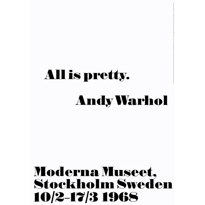 Andy Warhol / Plakát Andy Warhol - All is pretty