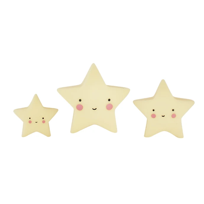 A Little Lovely Company / Mini plastová figurka Star Yellow - 3 ks