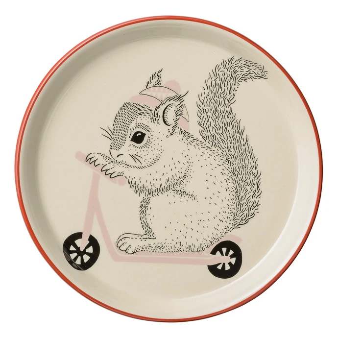 Bloomingville / Keramický talířek Mollie Squirrel 20 cm