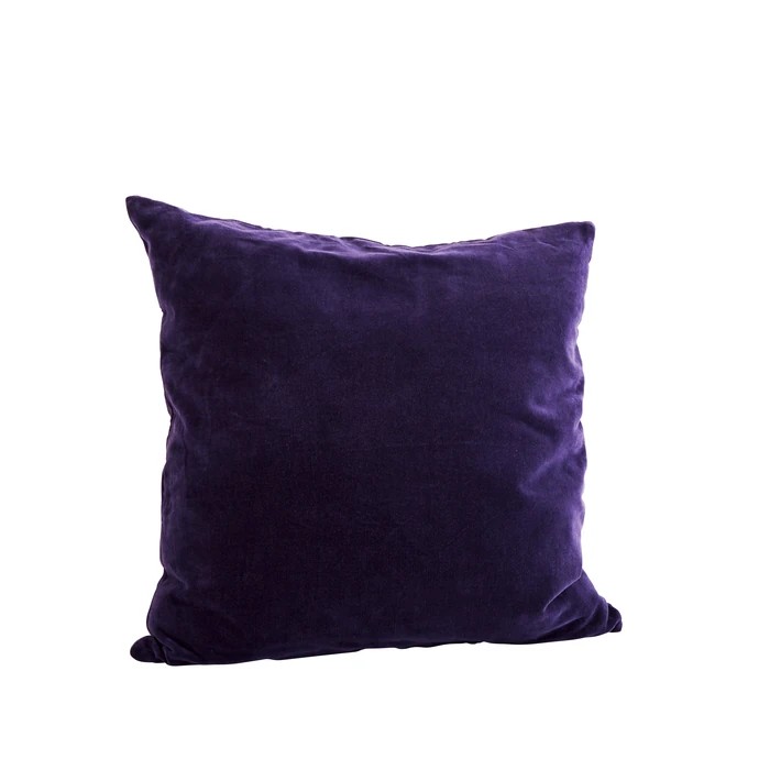 MADAM STOLTZ / Sametový povlak na polštář Deep purple 50x50