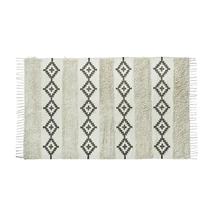 MADAM STOLTZ / Bavlněný koberec Fringes 120x180