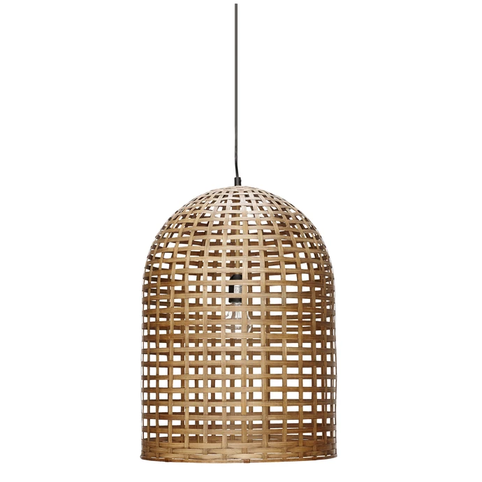 Hübsch / Závěsná bambusová lampa Oblong Natural