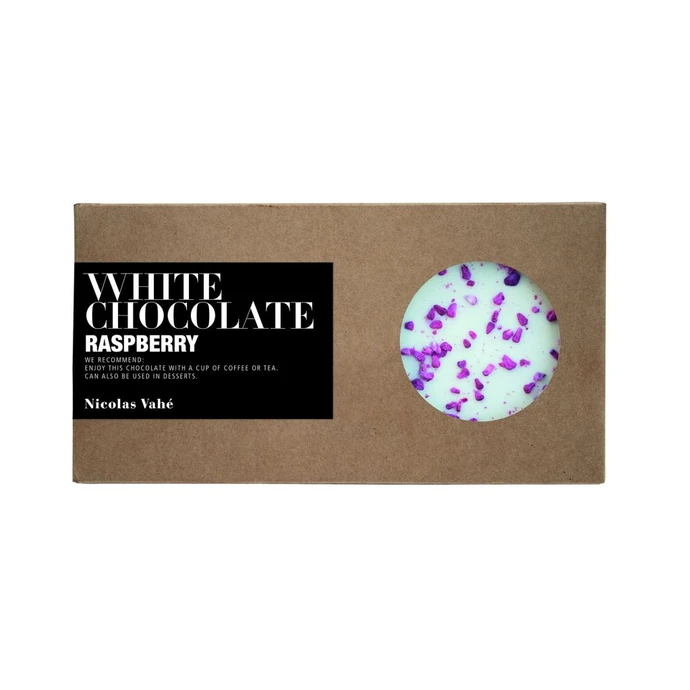 Nicolas Vahé / Bílá čokoláda s malinami 90 g