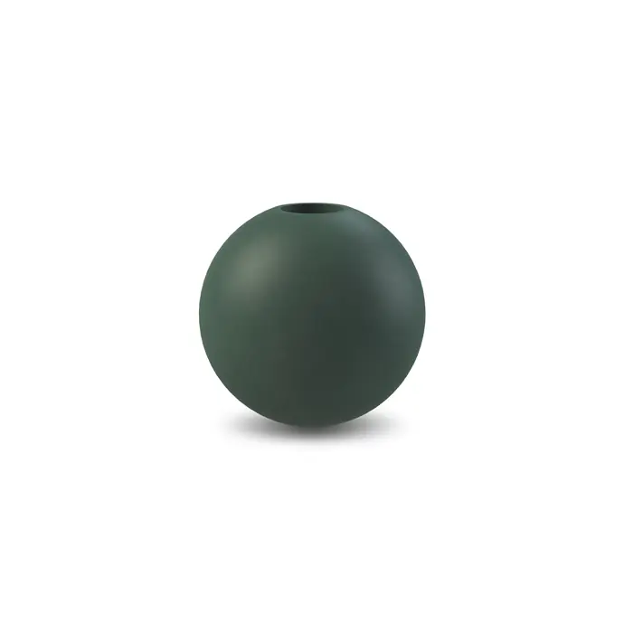 COOEE Design / Dřevěný svícen Ball Dark Green 8cm
