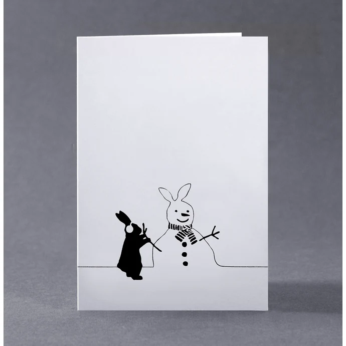 HAM / Vánoční přání s králíkem Snowman Rabbit