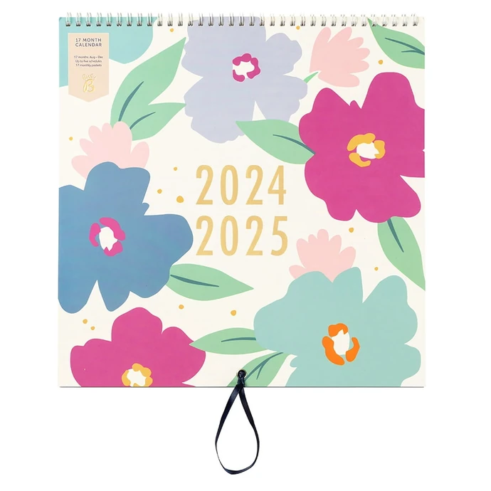 Busy B / Nástěnný kalendář na 17 měsíců Floral 2024/25