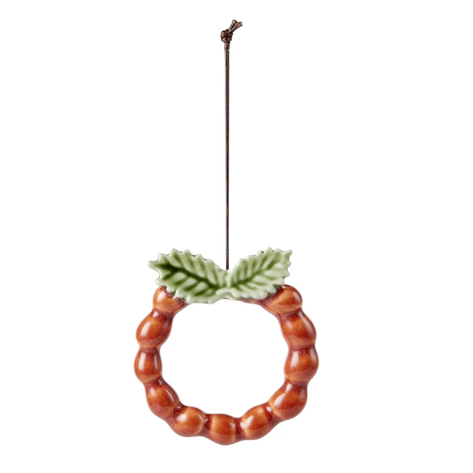 KÄHLER / Porcelánová vánoční ozdoba Christmas Tales Wreath 7 cm