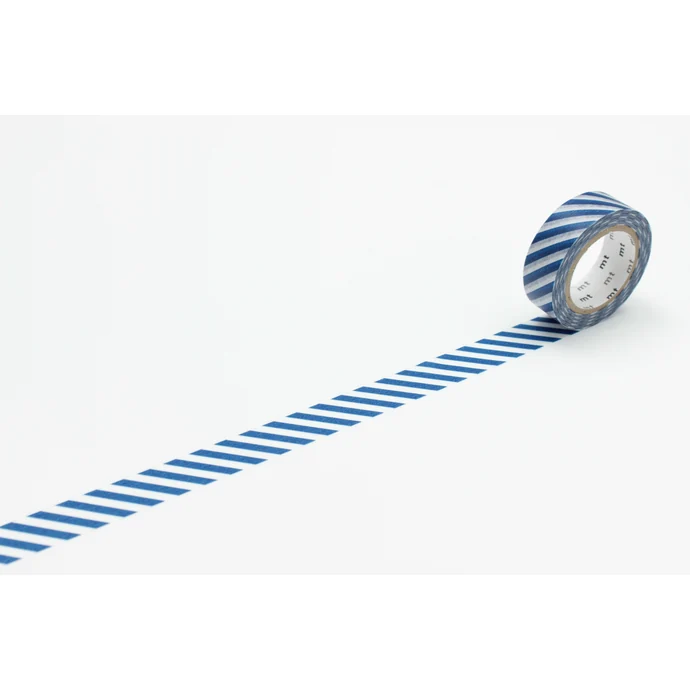 mt / Designová samolepicí páska Stripe marine blue