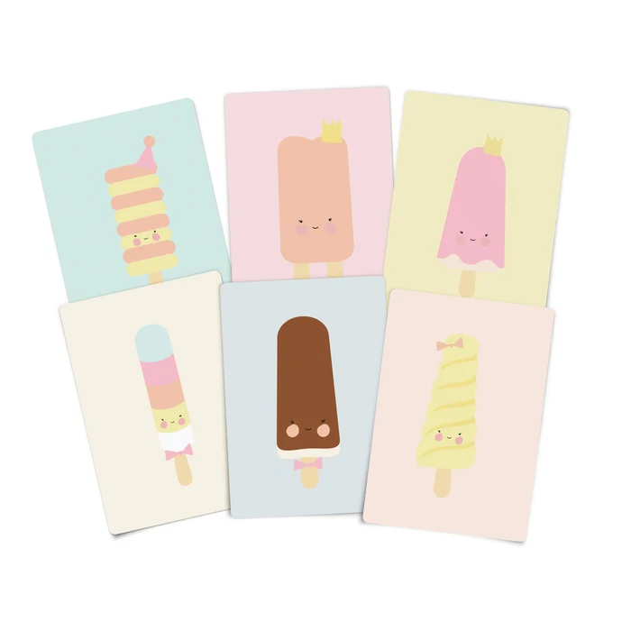 EEF lillemor / Set pozvánkových kartiček s obálkou Ice Cream