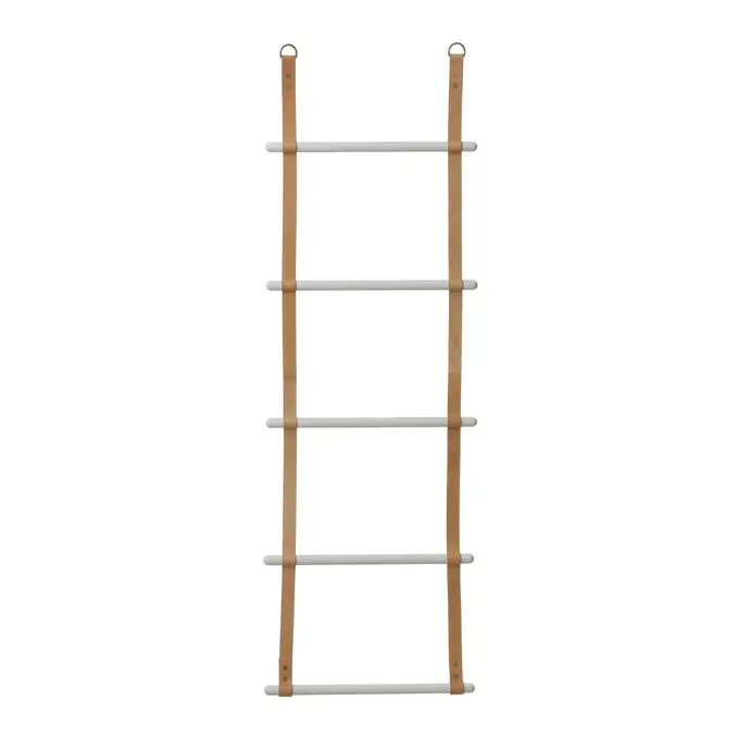 ferm LIVING / Závěsný věšák - žebřík Leather Ladder