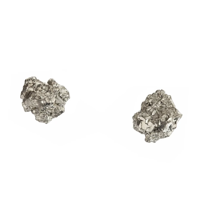 DECADORN / Náušnice Cluster Pyrite/Gold