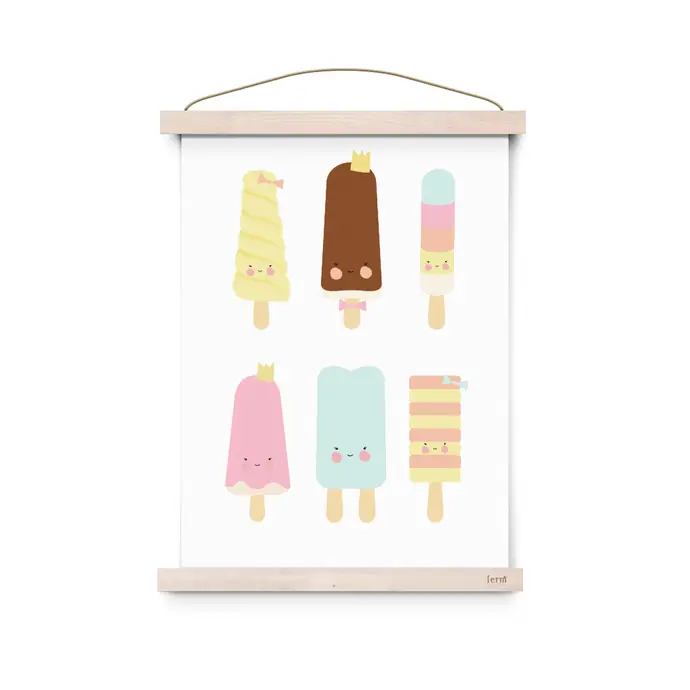 EEF lillemor / Plakát do dětského pokojíčku Ice Cream Parlour A3